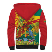 Personalized Grenada Spicemas 2025 Sherpa Hoodie Spice Isle Nutmeg Cocoa Pod - Wonder Print Shop