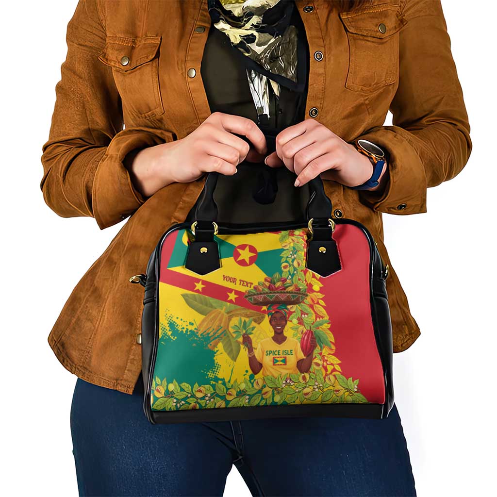 Personalized Grenada Spicemas 2025 Shoulder Handbag Spice Isle Nutmeg Cocoa Pod - Wonder Print Shop