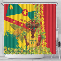 Personalized Grenada Spicemas 2025 Shower Curtain Spice Isle Nutmeg Cocoa Pod - Wonder Print Shop