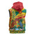 Personalized Grenada Spicemas 2025 Sleeveless Hoodie Spice Isle Nutmeg Cocoa Pod - Wonder Print Shop