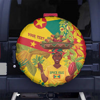 Personalized Grenada Spicemas 2025 Spare Tire Cover Spice Isle Nutmeg Cocoa Pod - Wonder Print Shop