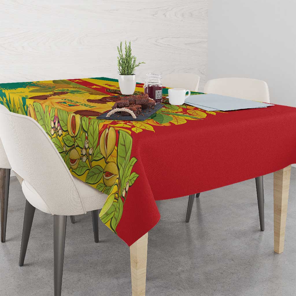 Personalized Grenada Spicemas 2025 Tablecloth Spice Isle Nutmeg Cocoa Pod - Wonder Print Shop