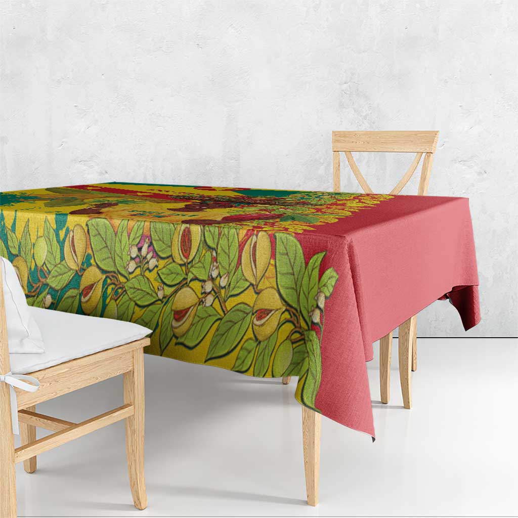 Personalized Grenada Spicemas 2025 Tablecloth Spice Isle Nutmeg Cocoa Pod - Wonder Print Shop