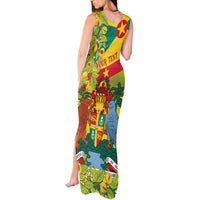 Personalized Grenada Spicemas 2025 Tank Maxi Dress Spice Isle Nutmeg Cocoa Pod - Wonder Print Shop