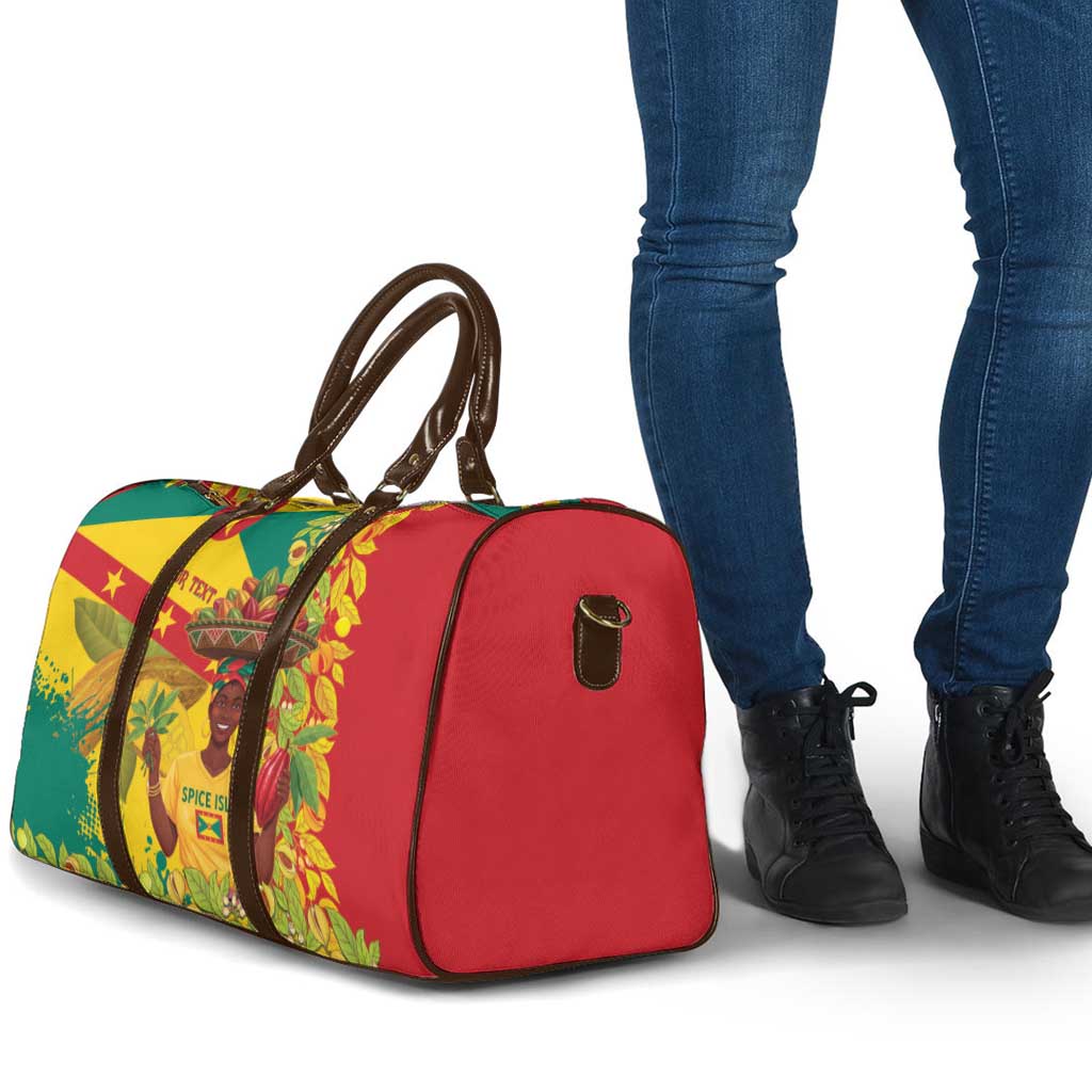 Personalized Grenada Spicemas 2025 Travel Bag Spice Isle Nutmeg Cocoa Pod - Wonder Print Shop