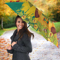 Personalized Grenada Spicemas 2025 Umbrella Spice Isle Nutmeg Cocoa Pod - Wonder Print Shop