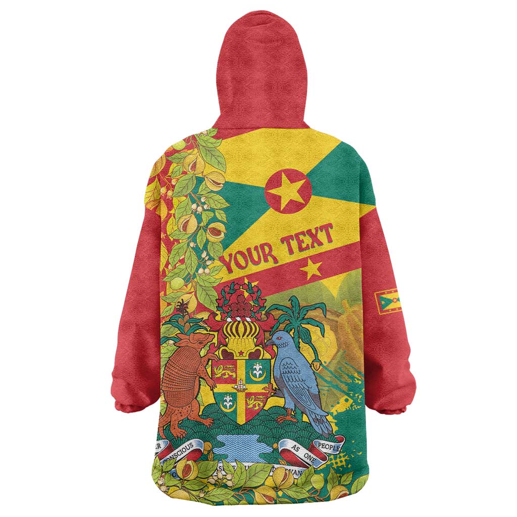 Personalized Grenada Spicemas 2025 Wearable Blanket Hoodie Spice Isle Nutmeg Cocoa Pod - Wonder Print Shop