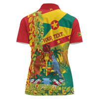 Personalized Grenada Spicemas 2025 Women Polo Shirt Spice Isle Nutmeg Cocoa Pod - Wonder Print Shop