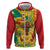 Personalized Grenada Spicemas 2025 Zip Hoodie Spice Isle Nutmeg Cocoa Pod - Wonder Print Shop