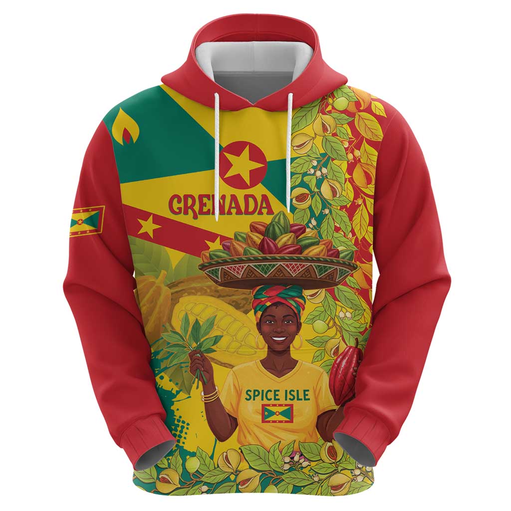 Personalized Grenada Spicemas 2025 Zip Hoodie Spice Isle Nutmeg Cocoa Pod - Wonder Print Shop