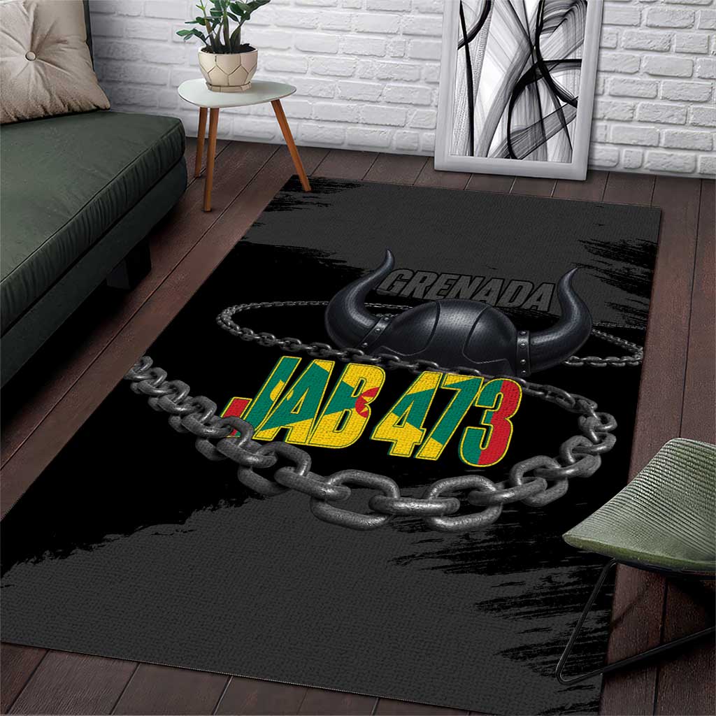 Grenada Jab Jab 473 Area Rug Spicemas Festival Chain Grunge Style - Wonder Print Shop