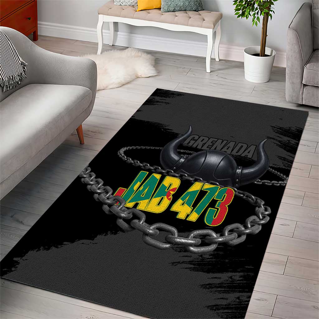 Grenada Jab Jab 473 Area Rug Spicemas Festival Chain Grunge Style - Wonder Print Shop