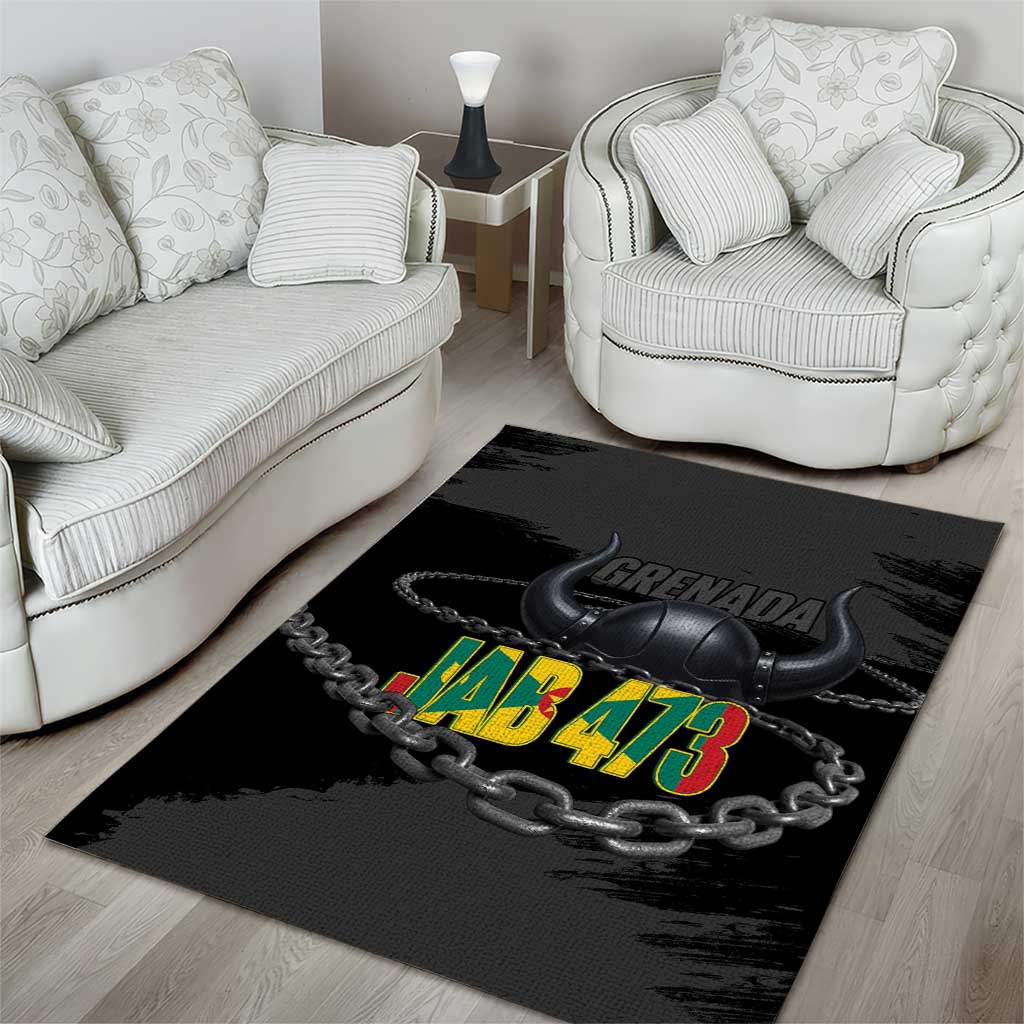 Grenada Jab Jab 473 Area Rug Spicemas Festival Chain Grunge Style - Wonder Print Shop