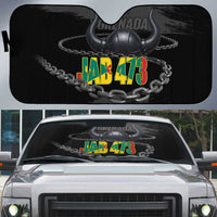 Grenada Jab Jab 473 Auto Sun Shade Spicemas Festival Chain Grunge Style - Wonder Print Shop
