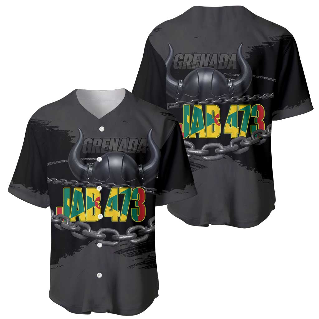 Grenada Jab Jab 473 Baseball Jersey Spicemas Festival Chain Grunge Style - Wonder Print Shop