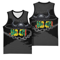 Grenada Jab Jab 473 Basketball Jersey Spicemas Festival Chain Grunge Style - Wonder Print Shop