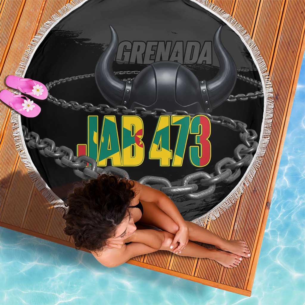 Grenada Jab Jab 473 Beach Blanket Spicemas Festival Chain Grunge Style - Wonder Print Shop