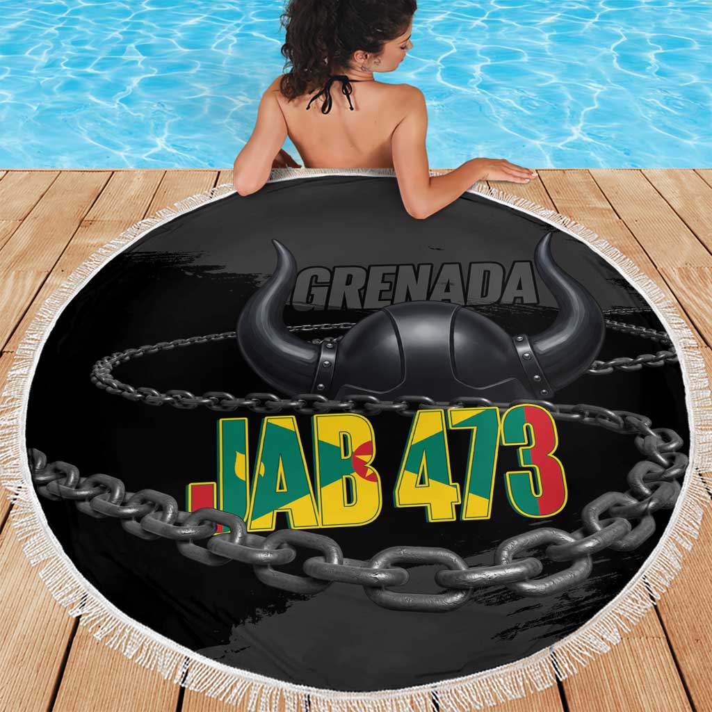 Grenada Jab Jab 473 Beach Blanket Spicemas Festival Chain Grunge Style - Wonder Print Shop