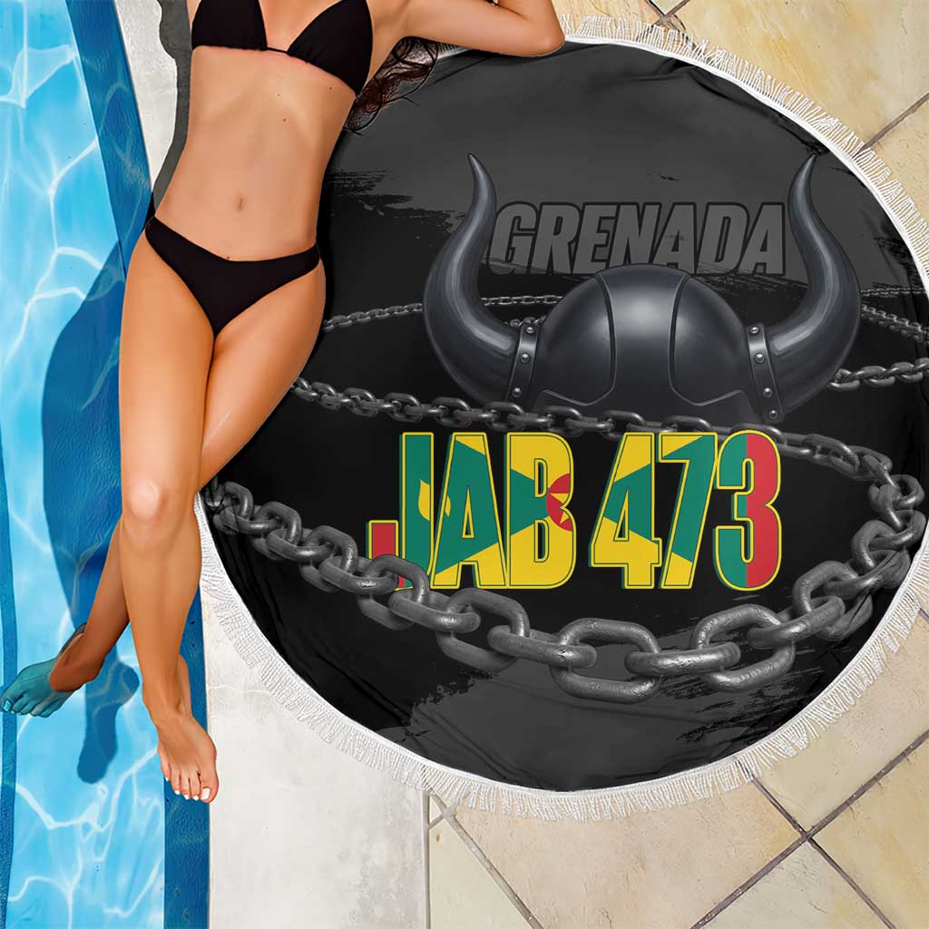 Grenada Jab Jab 473 Beach Blanket Spicemas Festival Chain Grunge Style - Wonder Print Shop