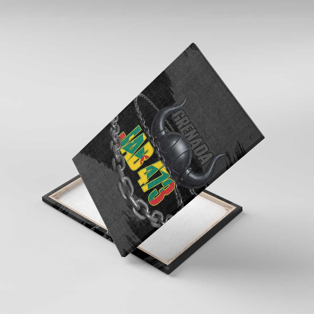 Grenada Jab Jab 473 Canvas Wall Art Spicemas Festival Chain Grunge Style - Wonder Print Shop