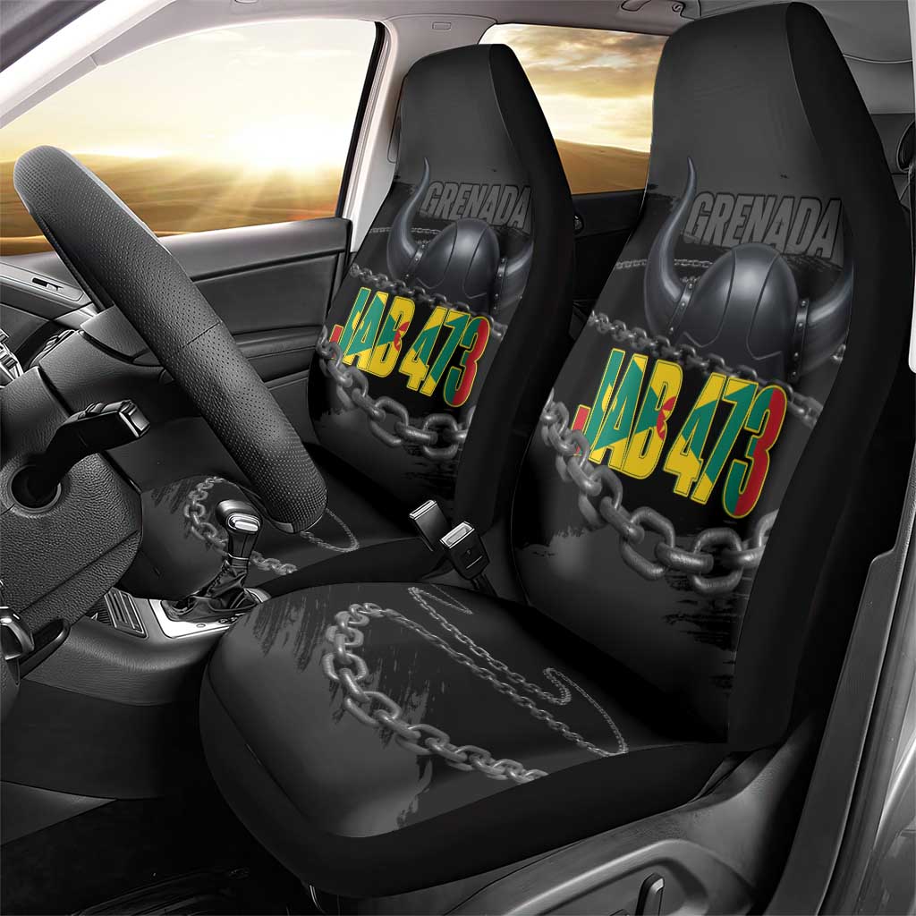 Grenada Jab Jab 473 Car Seat Cover Spicemas Festival Chain Grunge Style - Wonder Print Shop