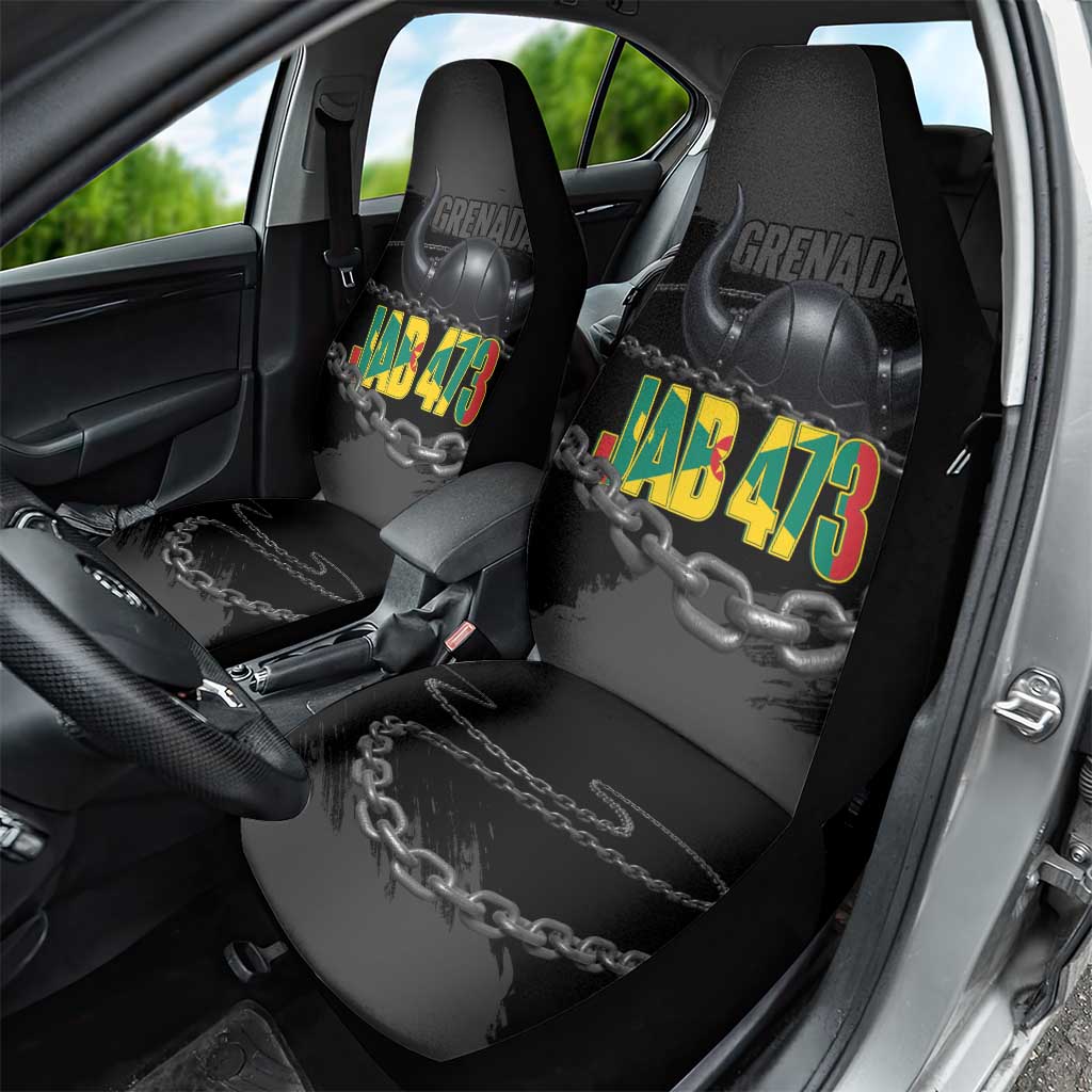 Grenada Jab Jab 473 Car Seat Cover Spicemas Festival Chain Grunge Style - Wonder Print Shop