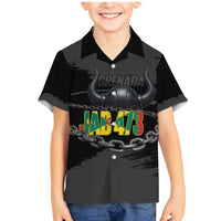 Grenada Jab Jab 473 Family Matching Mermaid Dress and Hawaiian Shirt Spicemas Festival Chain Grunge Style - Wonder Print Shop