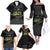 Grenada Jab Jab 473 Family Matching Off The Shoulder Long Sleeve Dress and Hawaiian Shirt Spicemas Festival Chain Grunge Style - Wonder Print Shop
