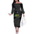 Grenada Jab Jab 473 Family Matching Off The Shoulder Long Sleeve Dress and Hawaiian Shirt Spicemas Festival Chain Grunge Style - Wonder Print Shop