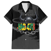 Grenada Jab Jab 473 Family Matching Short Sleeve Bodycon Dress and Hawaiian Shirt Spicemas Festival Chain Grunge Style - Wonder Print Shop