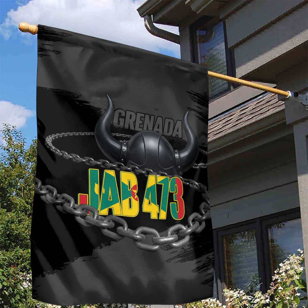 Grenada Jab Jab 473 Garden Flag Spicemas Festival Chain Grunge Style - Wonder Print Shop