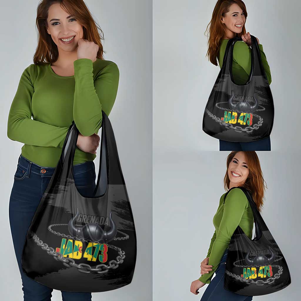 Grenada Jab Jab 473 Grocery Bag Spicemas Festival Chain Grunge Style - Wonder Print Shop