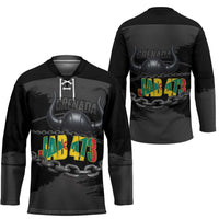 Grenada Jab Jab 473 Hockey Jersey Spicemas Festival Chain Grunge Style LT14