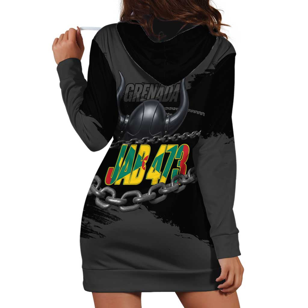 Grenada Jab Jab 473 Hoodie Dress Spicemas Festival Chain Grunge Style - Wonder Print Shop