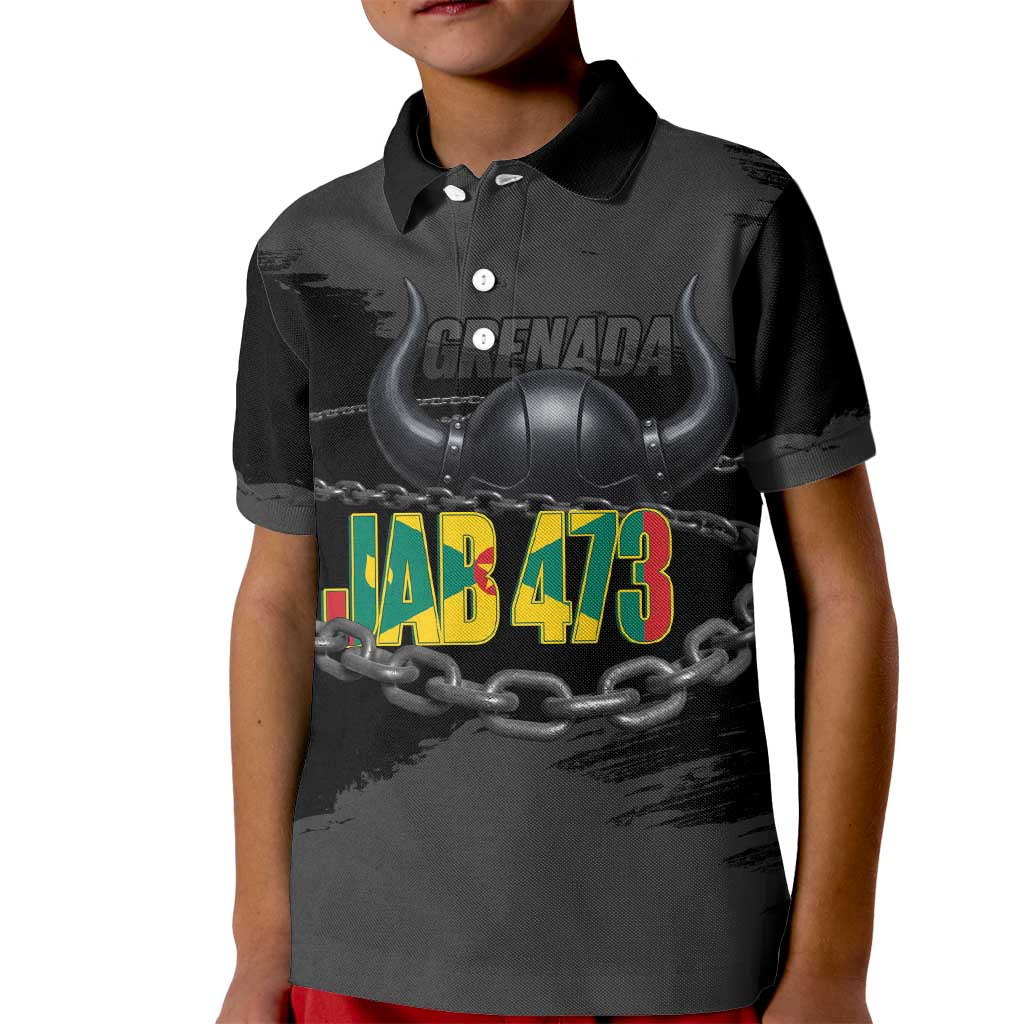 Grenada Jab Jab 473 Kid Polo Shirt Spicemas Festival Chain Grunge Style - Wonder Print Shop
