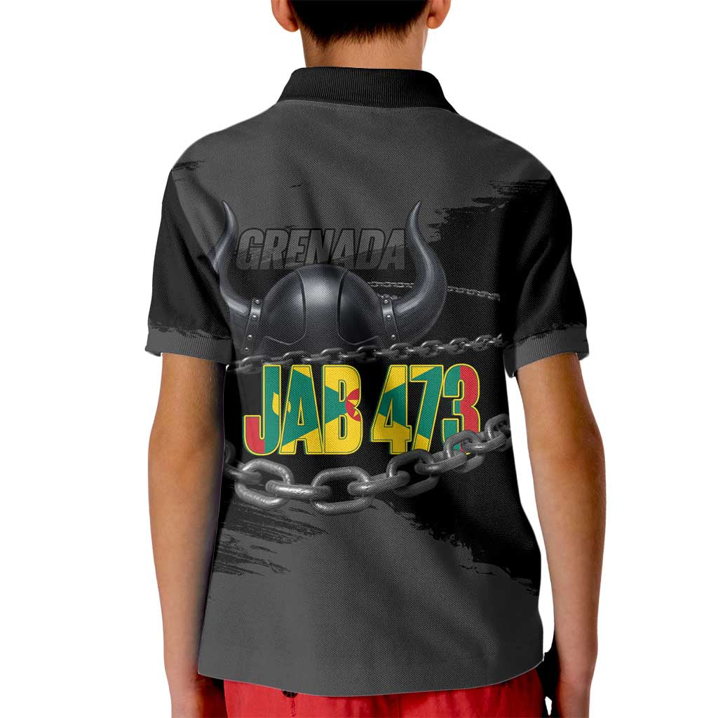 Grenada Jab Jab 473 Kid Polo Shirt Spicemas Festival Chain Grunge Style - Wonder Print Shop