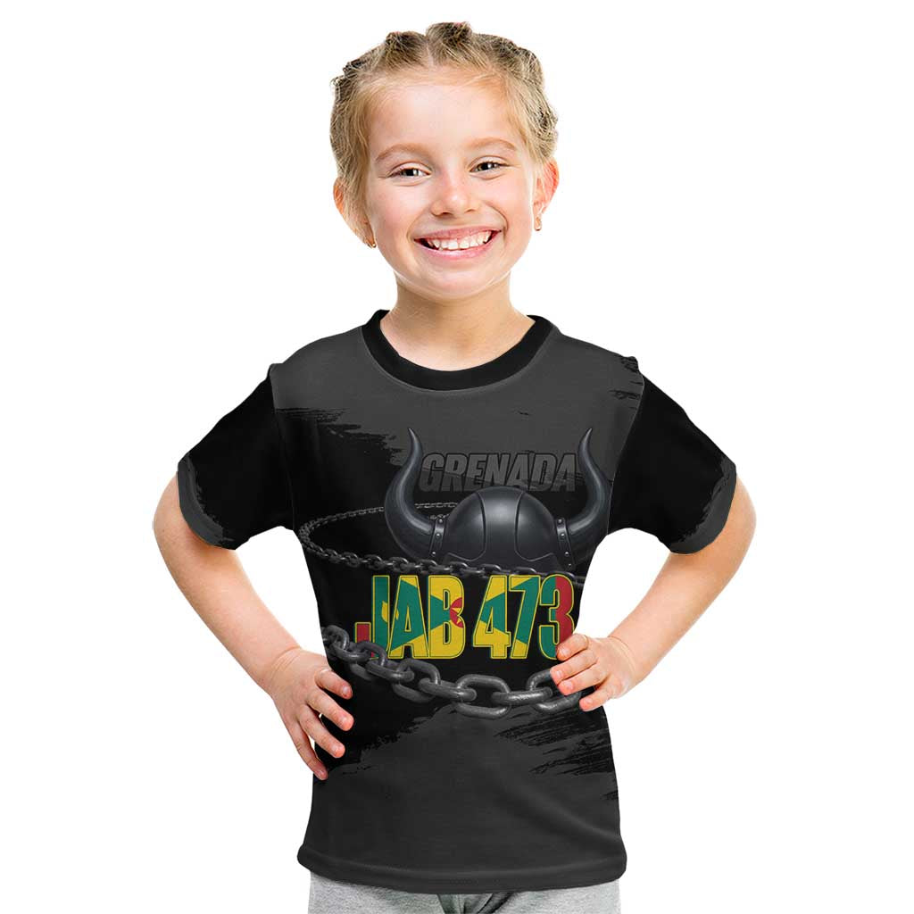 Grenada Jab Jab 473 Kid T Shirt Spicemas Festival Chain Grunge Style - Wonder Print Shop