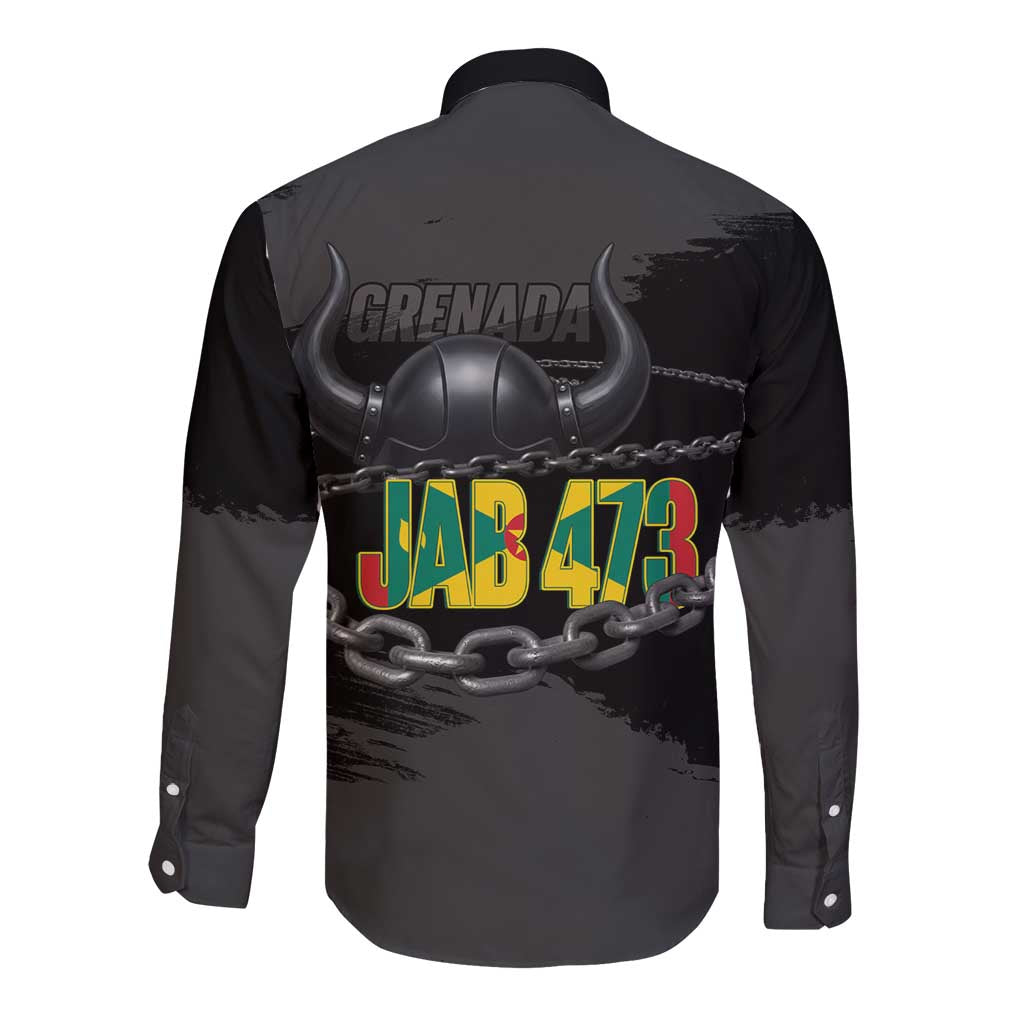 Grenada Jab Jab 473 Long Sleeve Button Shirt Spicemas Festival Chain Grunge Style - Wonder Print Shop