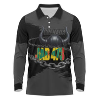 Grenada Jab Jab 473 Long Sleeve Polo Shirt Spicemas Festival Chain Grunge Style - Wonder Print Shop