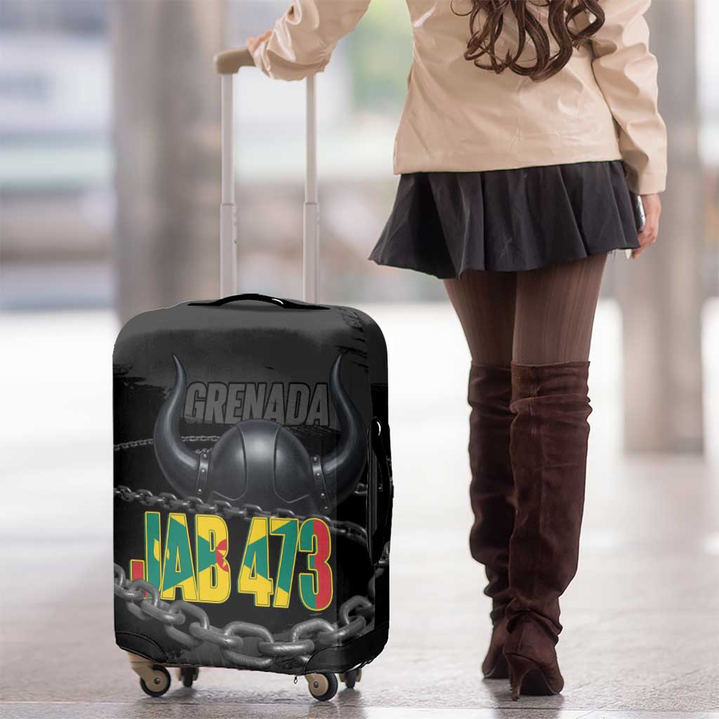 Grenada Jab Jab 473 Luggage Cover Spicemas Festival Chain Grunge Style - Wonder Print Shop