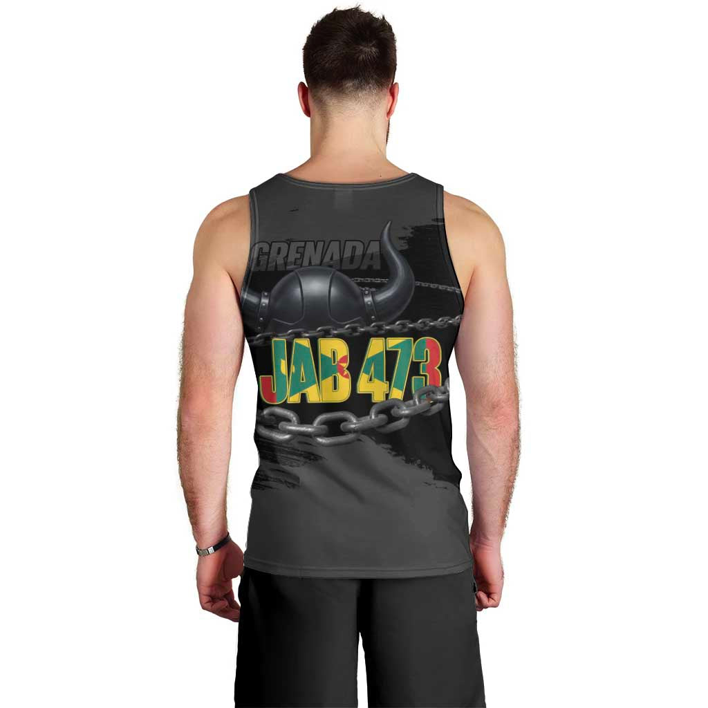 Grenada Jab Jab 473 Men Tank Top Spicemas Festival Chain Grunge Style - Wonder Print Shop