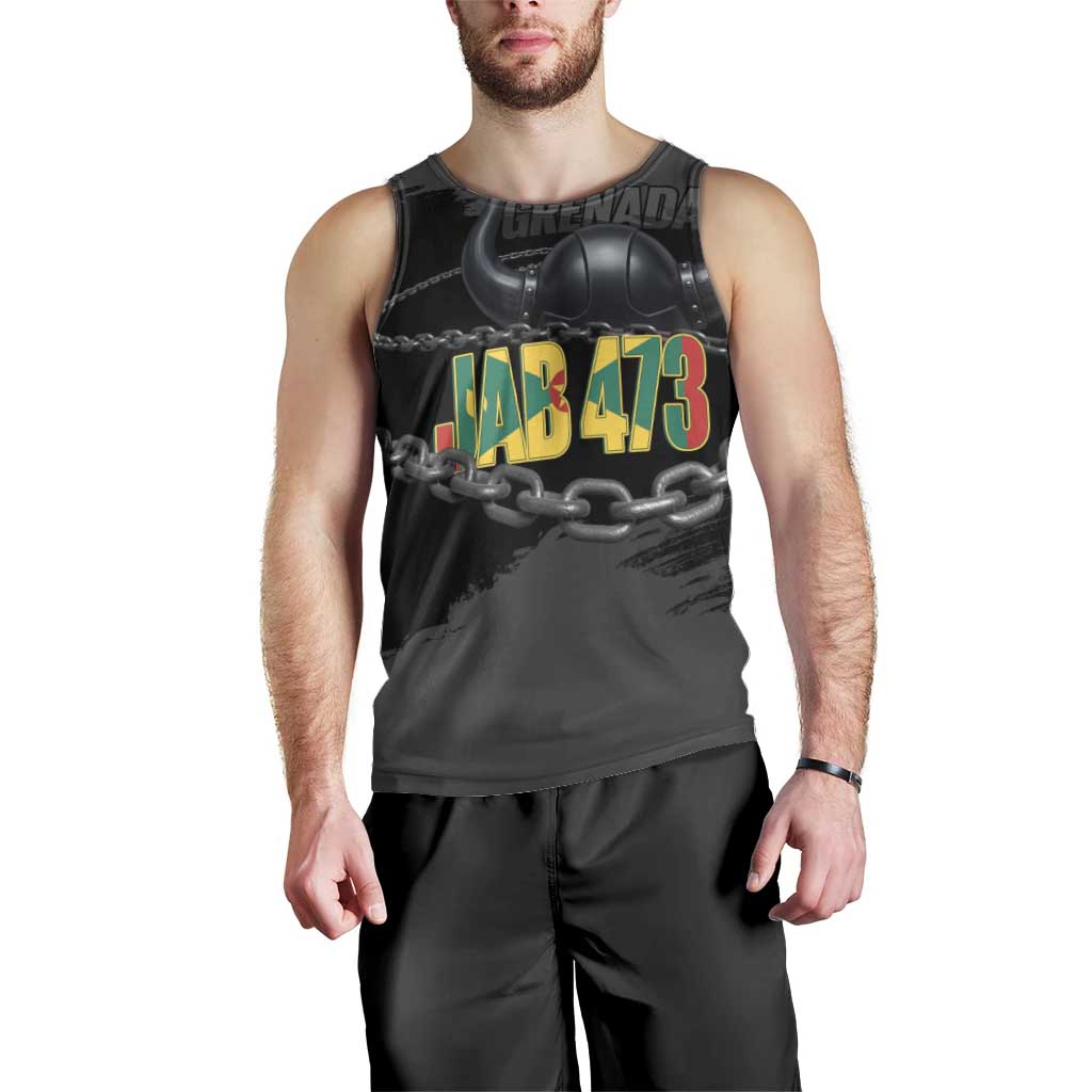Grenada Jab Jab 473 Men Tank Top Spicemas Festival Chain Grunge Style - Wonder Print Shop