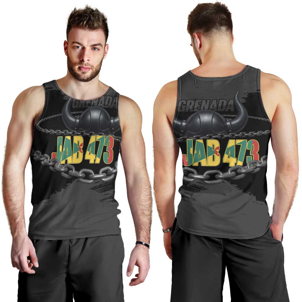Grenada Jab Jab 473 Men Tank Top Spicemas Festival Chain Grunge Style - Wonder Print Shop