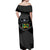 Grenada Jab Jab 473 Off Shoulder Maxi Dress Spicemas Festival Chain Grunge Style - Wonder Print Shop