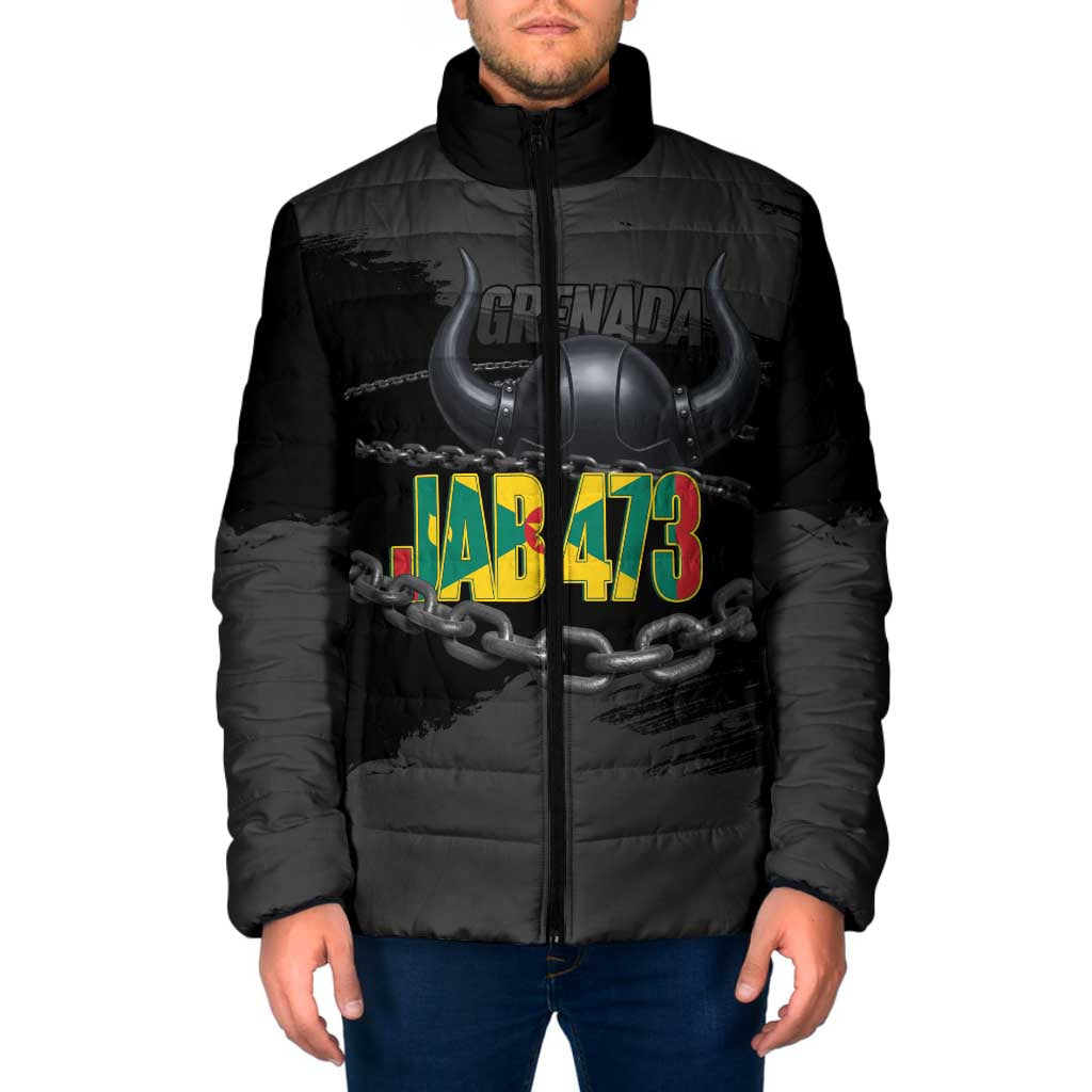 Grenada Jab Jab 473 Padded Jacket Spicemas Festival Chain Grunge Style - Wonder Print Shop