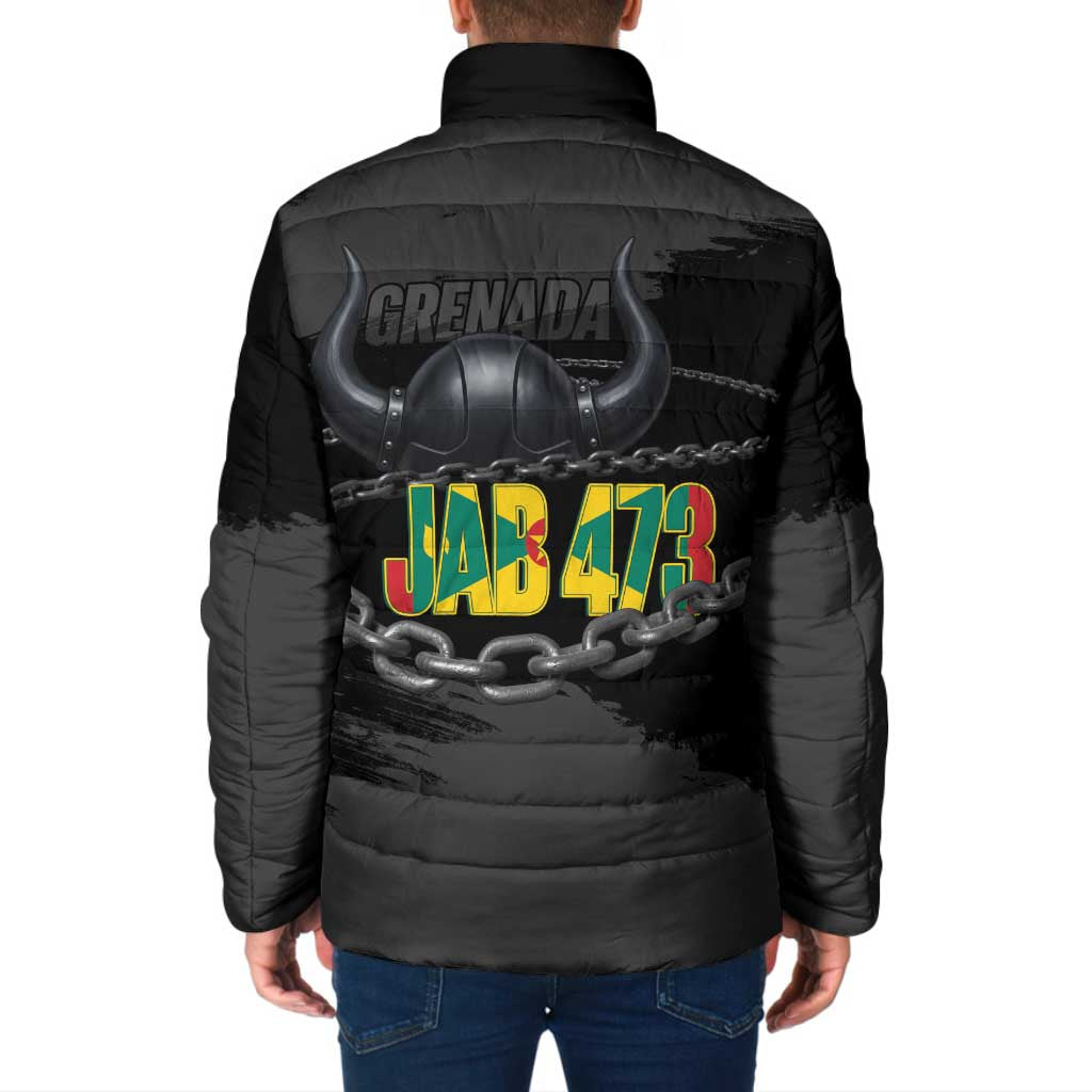 Grenada Jab Jab 473 Padded Jacket Spicemas Festival Chain Grunge Style - Wonder Print Shop