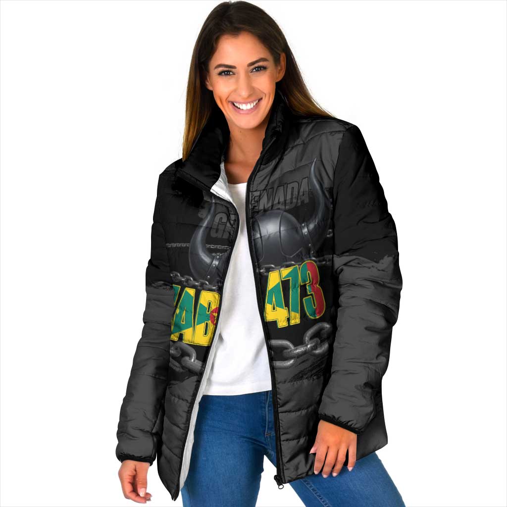 Grenada Jab Jab 473 Padded Jacket Spicemas Festival Chain Grunge Style - Wonder Print Shop