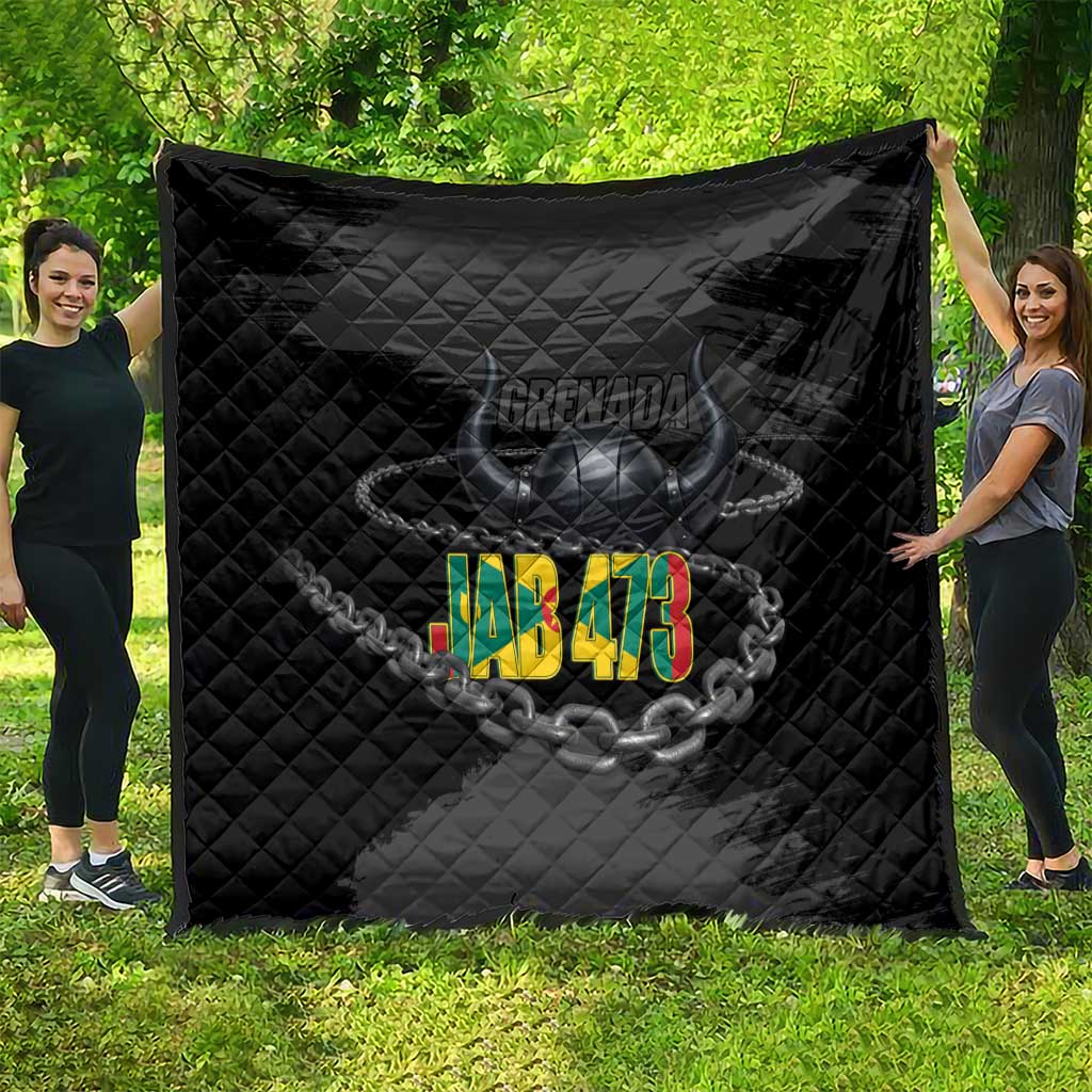 Grenada Jab Jab 473 Quilt Spicemas Festival Chain Grunge Style - Wonder Print Shop