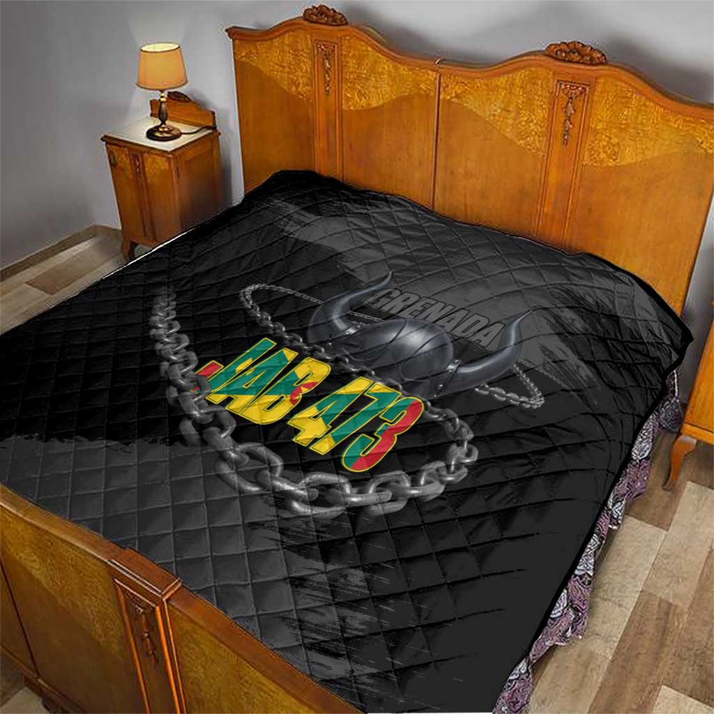 Grenada Jab Jab 473 Quilt Spicemas Festival Chain Grunge Style - Wonder Print Shop