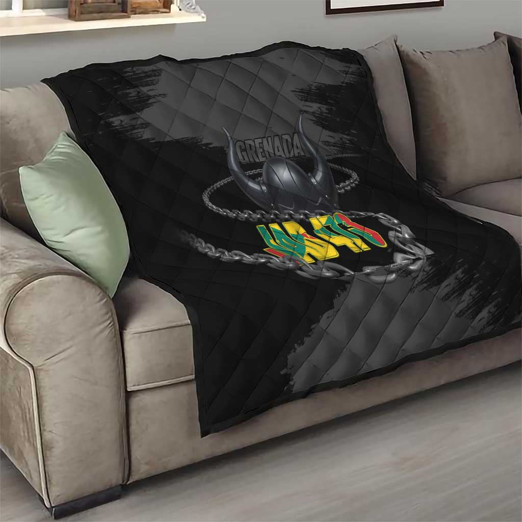 Grenada Jab Jab 473 Quilt Spicemas Festival Chain Grunge Style - Wonder Print Shop